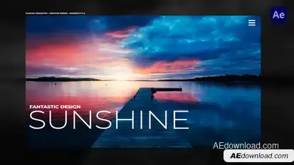Elegant Opener For After Effects Video Displays template preview