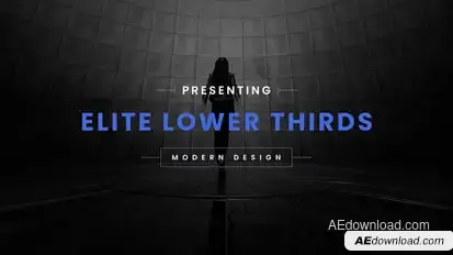 Elite Lower Thirds Elements template preview