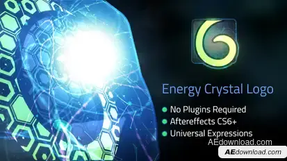 Energy Crystal Logo Logo Stings template preview
