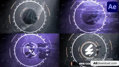 Epic Glitch Logo for After Effects Logo Stings template preview