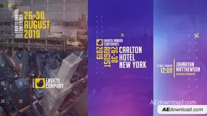 Event Promo Typography Titles template preview