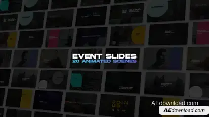 Event Slides Titles template preview