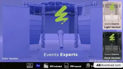 Events Experts Video Displays template preview