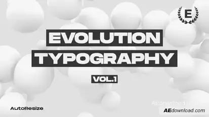 Evolution Typography | Media Titles template preview