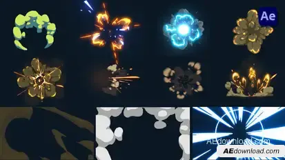 Explosion FX Motion Elements [After Effects] Elements template preview