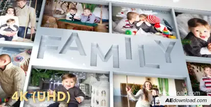 Family Photo Slideshow Video Displays template preview
