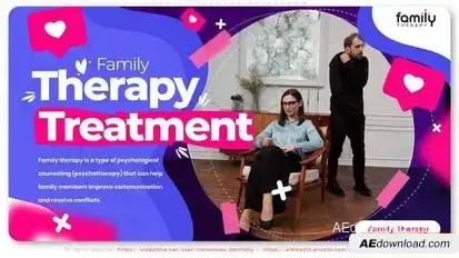 Family Therapy Slideshow Openers template preview