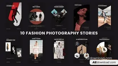 Fashion Photography Instagram Stories Openers template preview