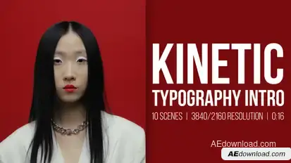Fast Kinetic Typography Intro | AE Titles template preview