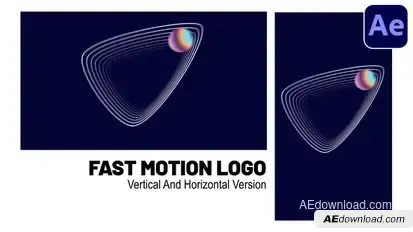 Fast Motion Logo Logo Stings template preview
