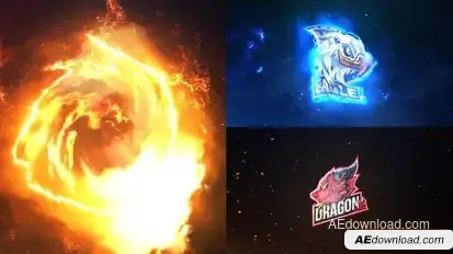 Fire Logo Reveal Logo Stings template preview