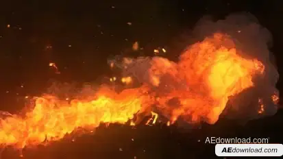 Fire Logo Reveal Logo Stings template preview