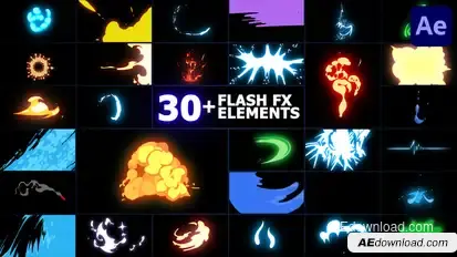 Flash FX Elements Pack | After Effects Elements template preview