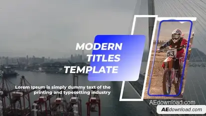 Full Screen Typography Titles template preview