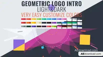 Geometric Logo Intro Logo Stings template preview