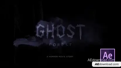 Ghost Forest Horror Trailer Video Displays template preview