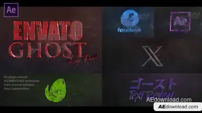 Ghost Smoke Logo Reveal Logo Stings template preview