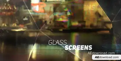 Glass Screens Video Displays template preview