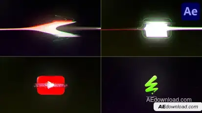 Glitch Distortion Logo Reveal for After Effects Logo Stings template preview