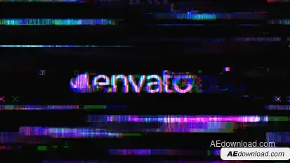 Glitch Logo Logo Stings template preview