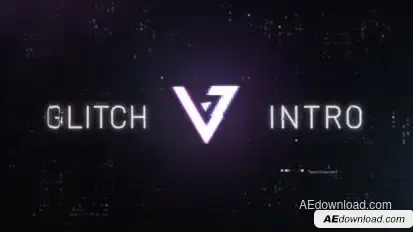 Glitch Logo Reveal Logo Stings template preview