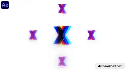 Glitch Logo Reveal Logo Stings template preview