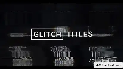 Glitch Modern Titles & Lower Thirds Titles template preview
