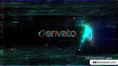 Glitch Reveal Logo Stings template preview