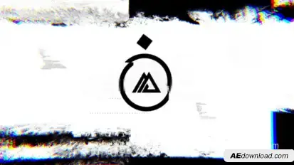 Glitch Shapes Logo Logo Stings template preview