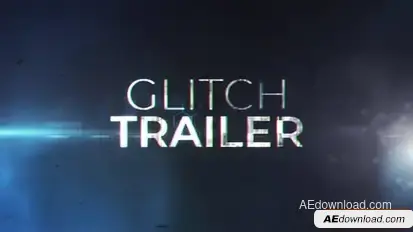 Glitch Trailer Openers template preview