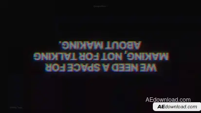 Glitchy Typo Titles template preview