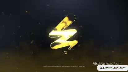 Gold Logo Reveal Logo Stings template preview