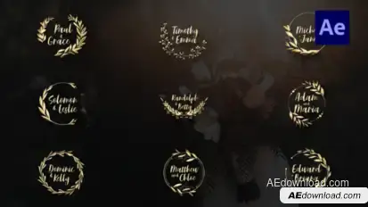 Wedding Titles Titles template preview
