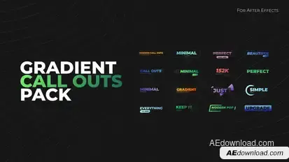 Gradient Call Outs Infographics template preview