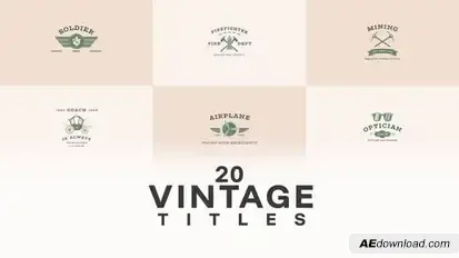 Green Title Titles template preview