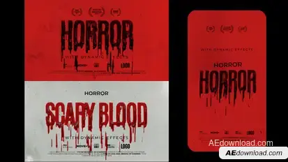 Blood Title Titles template preview