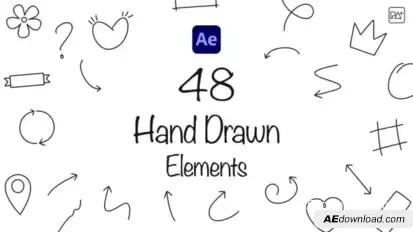 Hand Drawn Elements For After Effects Elements template preview