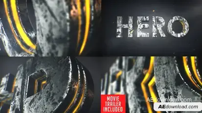 Hero Epic Opener 3D + Movie Trailer Openers template preview