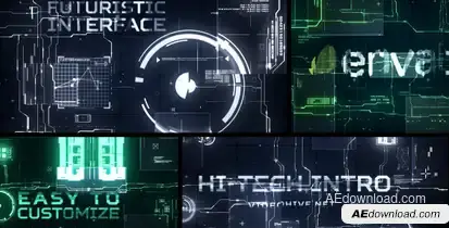 Hi-Tech Intro Logo Stings template preview