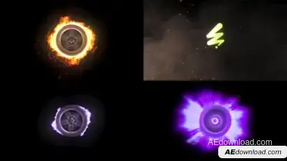 High Speed Fire Tire for After Effects Logo Stings template preview