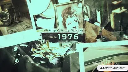 History Glitchy Opener Openers template preview