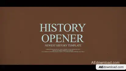 History Opener Video Displays template preview