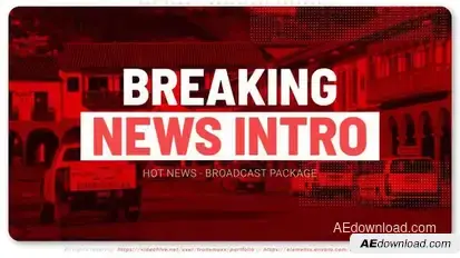 Hot News - Broadcast Package broadcast-packages template preview