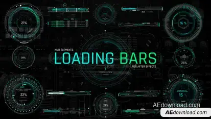 HUD Elements Loading Bars Elements template preview