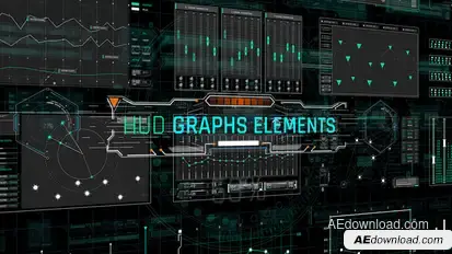 HUD Graphs Elements Elements template preview