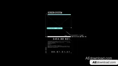 HUD Screen System 2 Infographics template preview
