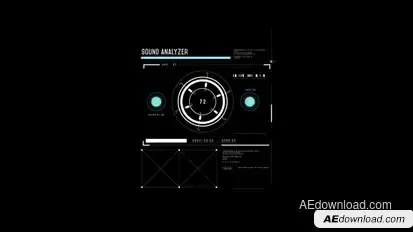 HUD Sound Analyzer 1 Infographics template preview