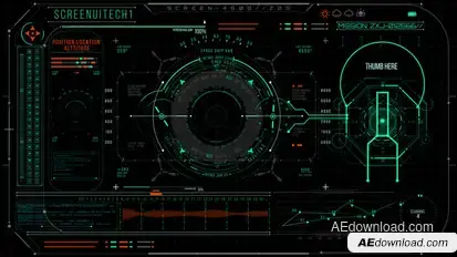 HUD700 Screen Tech1 Elements template preview