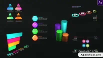 Infographic Dynamic Graphs Infographics template preview