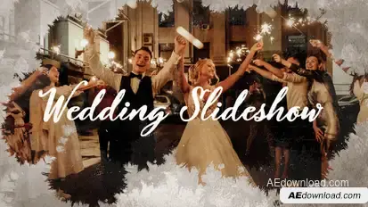 Ink Wedding Slideshow Video Displays template preview